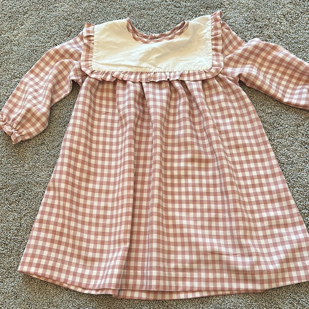 Pink and White Gingham Dress